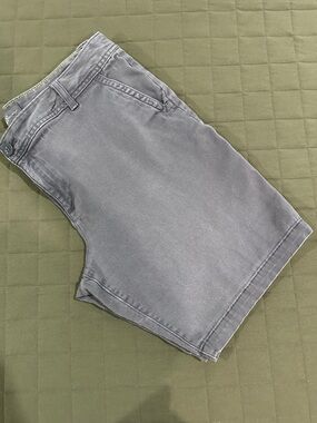 Eddie Bauer Gray Flat-Front Women’s Shorts